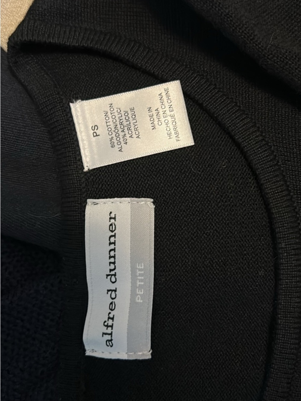 Talbots Navy Ribbed Knit Sweater - Picture 4 of 4